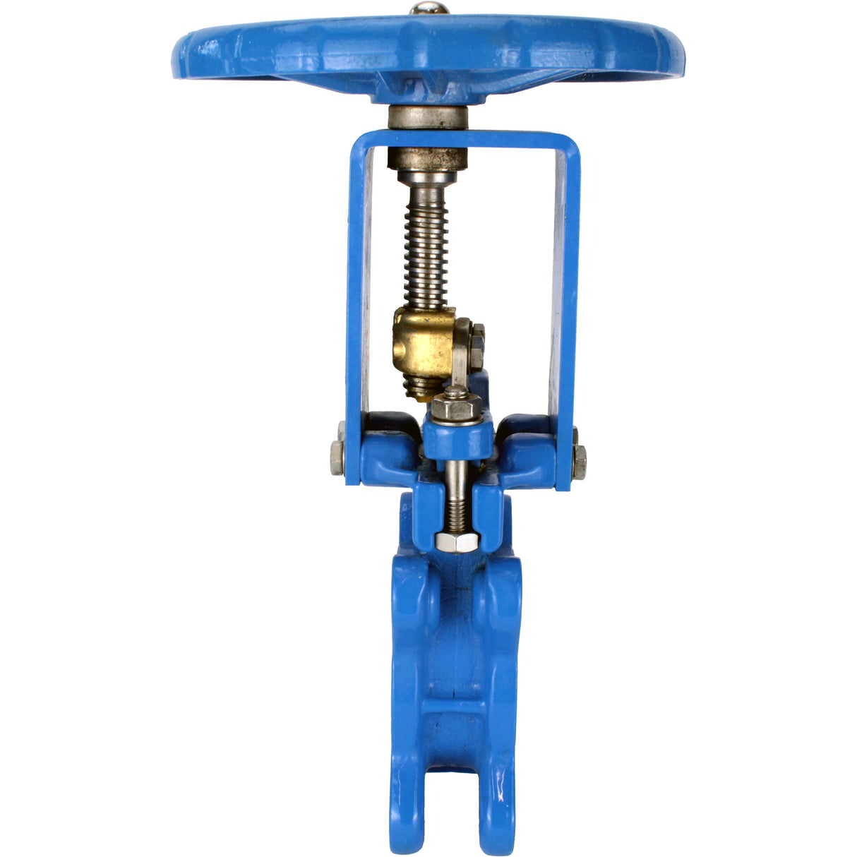 Knife gate valve Elephant GVKN1331N-2W-Fb-S 16 bar, body material - cast iron GGG40, knife material - stainless steel AISI 304, seal - NBR, handwheel