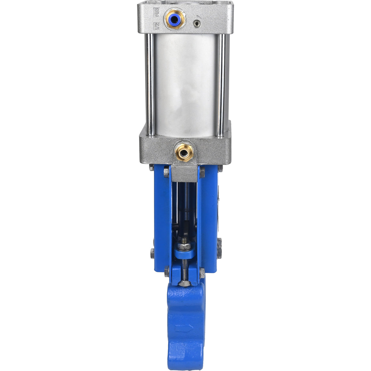 Gate valves Elephant GVKR1331M-1W-Fb-2P-WENZ PN6 unidirectional, interflanged, spindle - extendable, body - cast iron GGG40, gate - stainless steel 304, seal - EPDM, pneumatically actuated, WENZ
