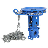 Knife gate valve Elephant GVKR1331N-2W-Fb-CC, body material - cast iron GGG40, knife material - stainless steel AISI 304, seal - NBR, handwheel with chain
