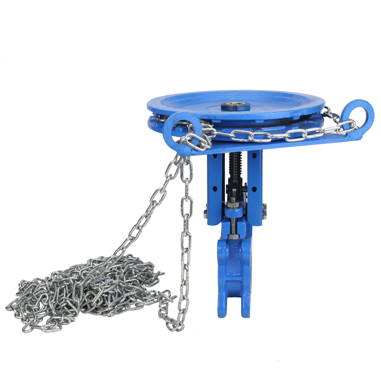 Knife gate valve Elephant GVKR1331N-2W-Fb-CC, body material - cast iron GGG40, knife material - stainless steel AISI 304, seal - NBR, handwheel with chain