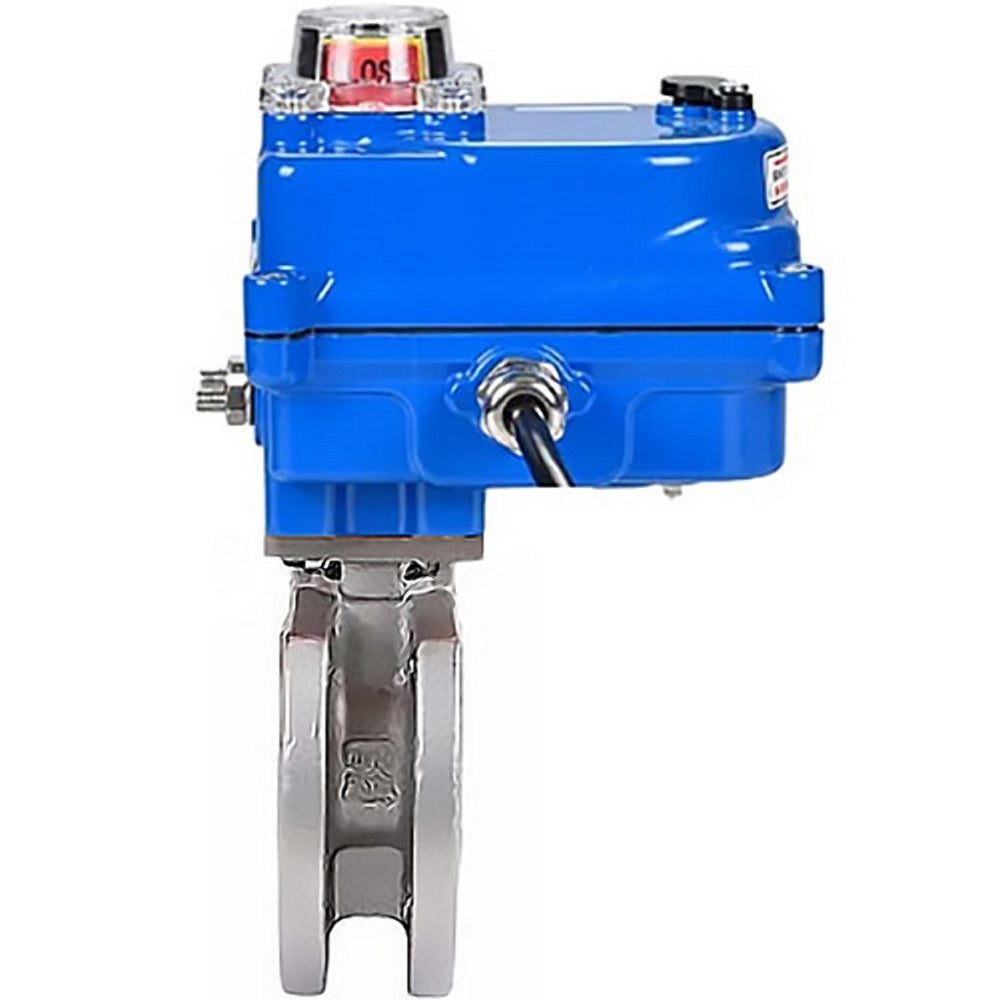 Stainless steel ball valve Elephant kchmfp-elephant-12v, body material - stainless steel AISI 316, ball material - stainless steel AISI 316, seal - PTFE, electric actuator operated