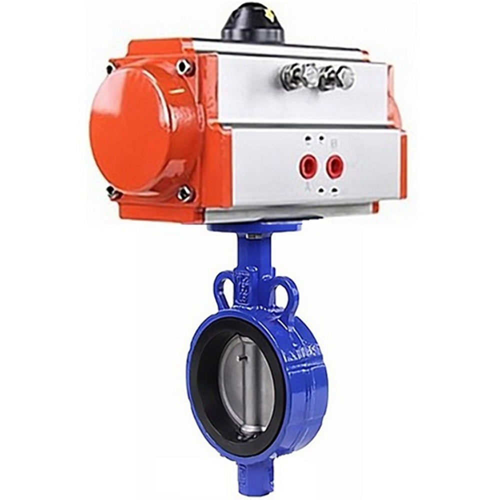 Water Butterfly Valve Elephant al-316l-epdm-elephant-sa, body material - aluminium alloy, disk material - stainless steel AISI 316L, seal - EPDM, pneumatic actuator operated