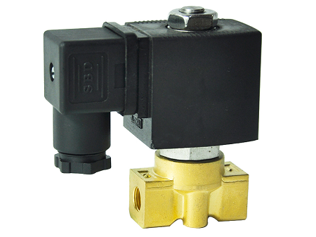 Two way normally closed miniature direct acting electric solenoid valve Elephant DHSM31 EPDM G 24V, body material - brass, seal - EPDM, with coil S91B 24V