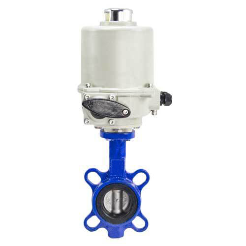 Water Butterfly Valve Elephant WCB-316L-VITON body material - Carbon steel WCB, disk material - Stainless steel aisi 316l, seal - Viton with electric actuator GZ OF(K) 24V
