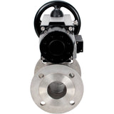 Ball valves Elephant BV3232P(2pc)-FP-F-ISO-H DN80-100 16 bar, full bore flanged, stainless steel SS316, seal - PTFE, with pneumatic actuator PA-DA-105-1 double acting, with pneumatic distributor 4M310-08 220V