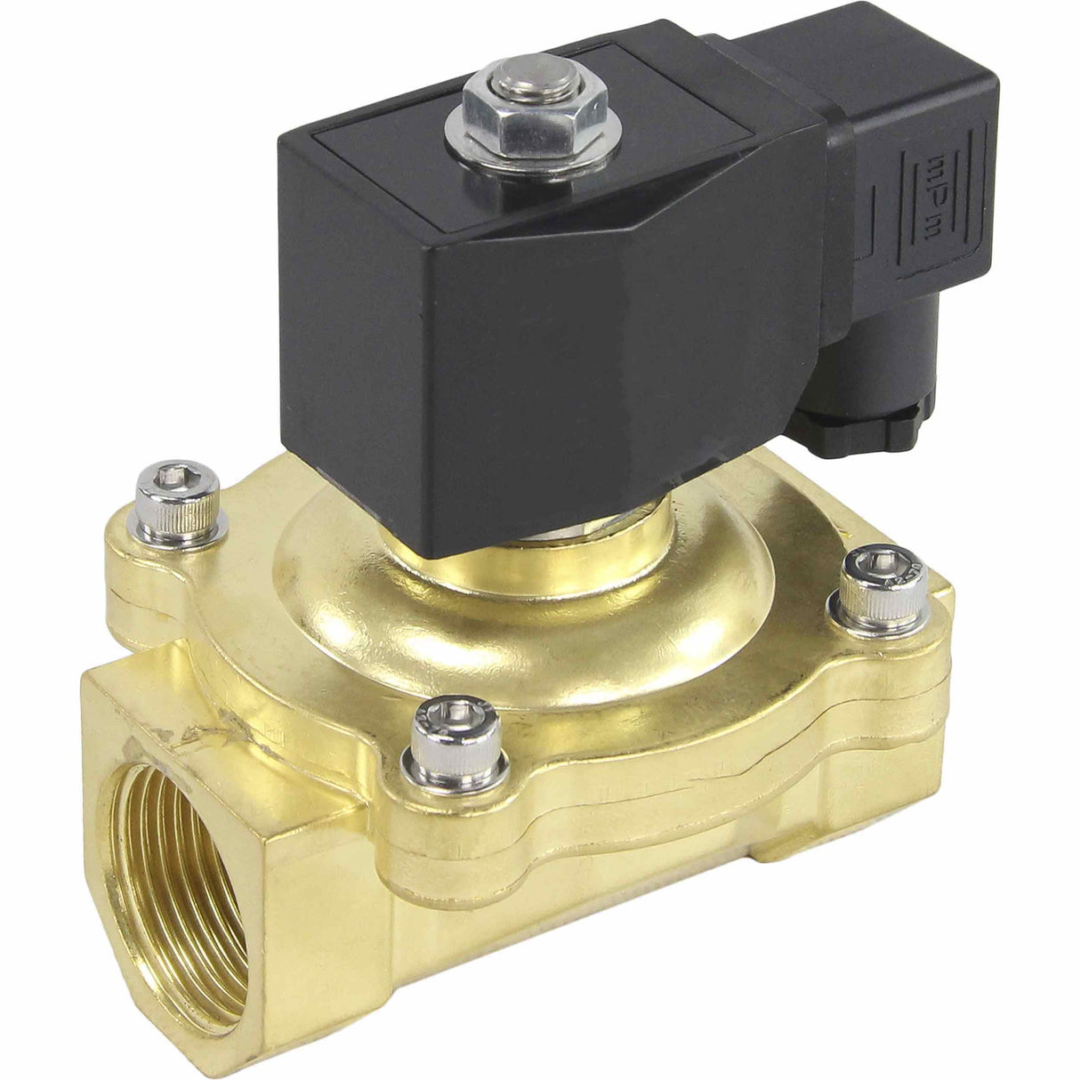 Two way normally closed direct acting electric solenoid valve Elephant VS2W-200V-NC VITON 24V, body material - brass, seal - Viton
