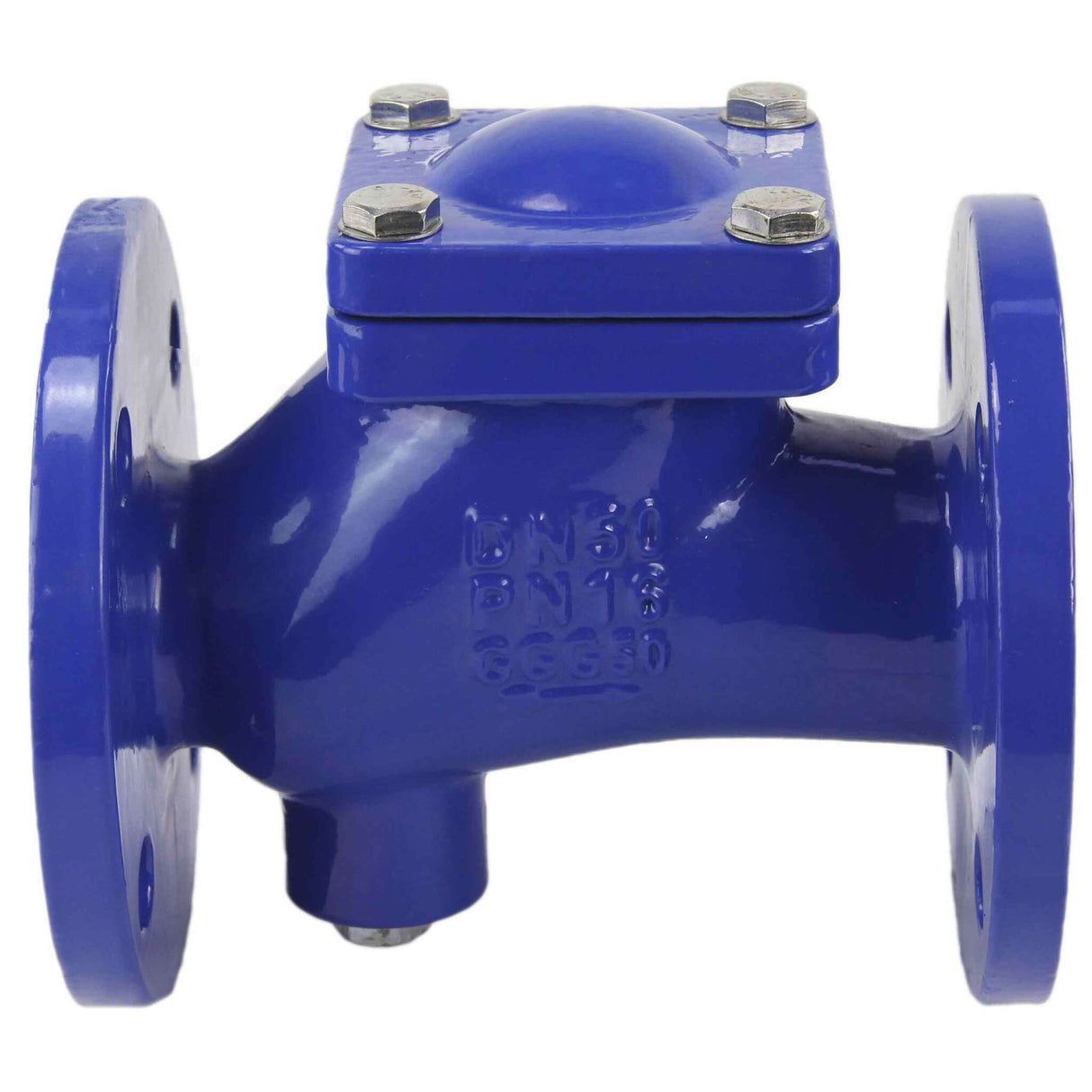 Ball check valve Elephant VCB1414N-F PN16 with drain plug, body material - cast iron GGG50, closure element material - cast iron GGG50, seal - NBR