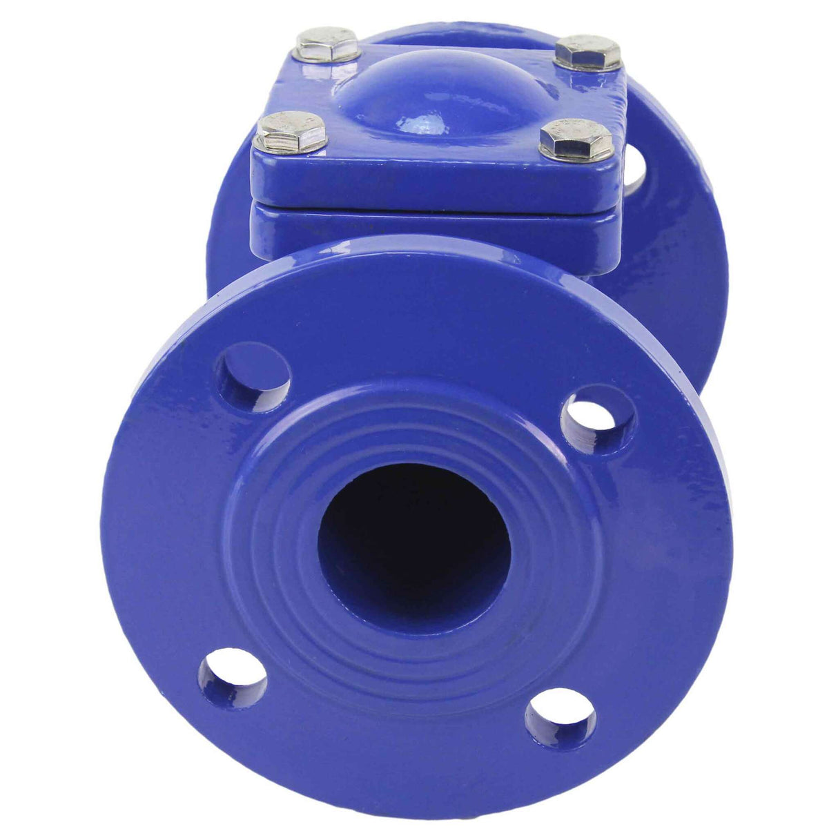 Ball check valve Elephant VCB1414N-F PN16 with drain plug, body material - cast iron GGG50, closure element material - cast iron GGG50, seal - NBR