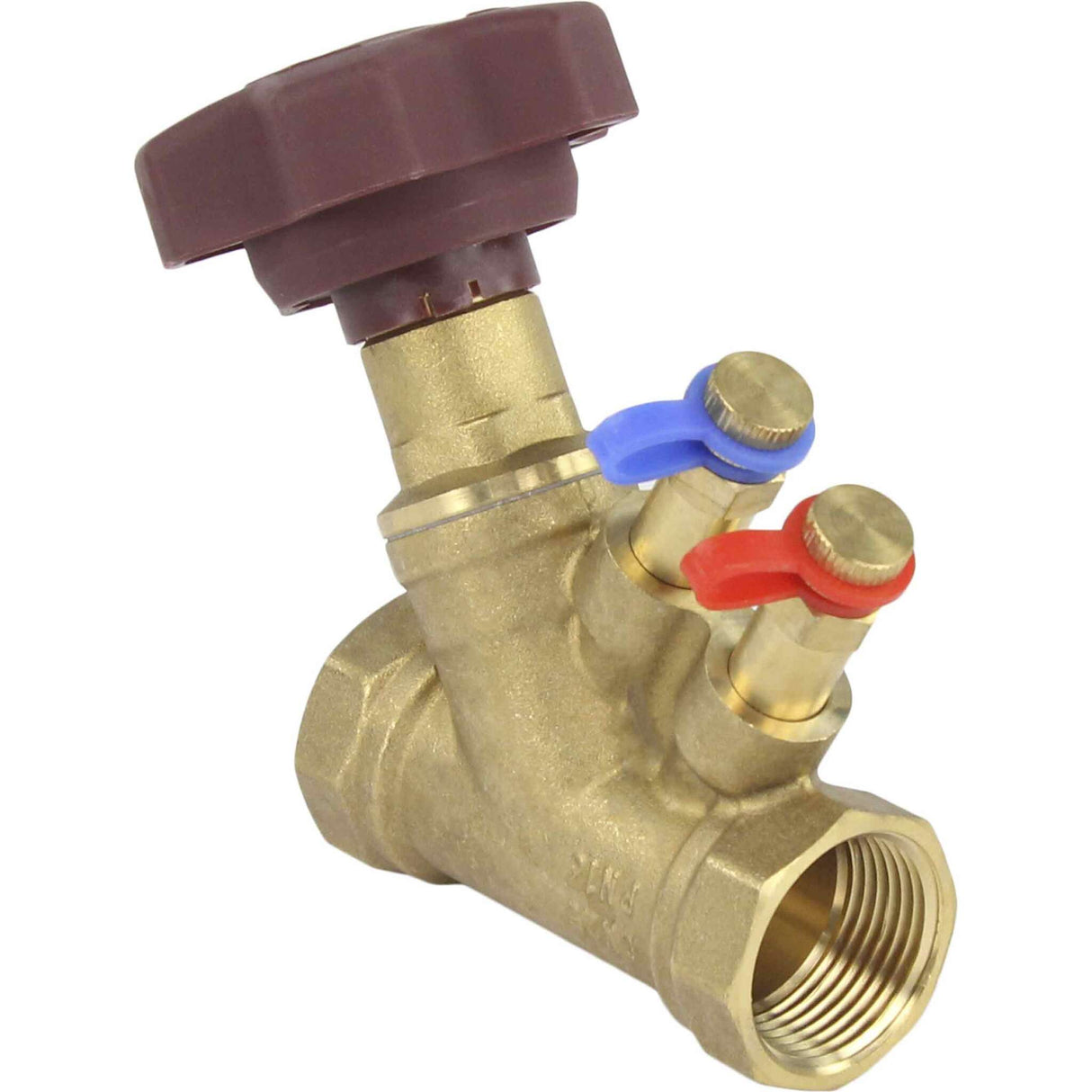 Static balancing valve Elephant VB0000P-T PN16 brass, Threaded connection, reinforced