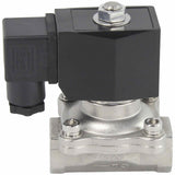 Two way normally closed direct acting electric solenoid valve Elephant VS2W-201V-NC VITON 110/220V, body material - stainless steel AISI 304, seal - Viton
