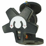 Static balancing valve Elephant VB1431V-F 16 bar cast iron, flanged connection with nipples
