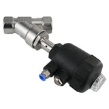 Pneumatic valve Elephant VS324PV-T-1PNC PSI362, body material - stainless steel CF8M, threaded, Y-shaped