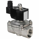 Two way normally closed direct acting electric solenoid valve Elephant VS3W-301E-NC EPDM 220V, body material - stainless steel AISI 304, seal - EPDM