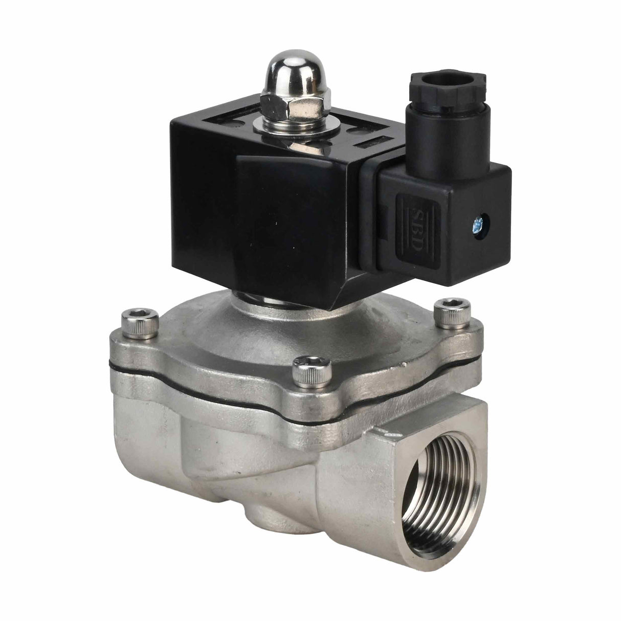 Two way normally closed direct acting electric solenoid valve Elephant VS2W-301V-NC VITON 24V, body material - stainless steel AISI 304, seal - Viton