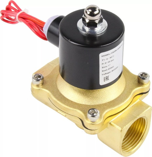 Solenoid valve Elephant VS100-VT-NC-24VAC, body material - Brass, seal - Viton, normally closed, coil - 24 VAC