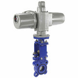 Knife Gate Valve Elephant PSI232, wafer type, body material - Cast iron GGG-40, with electric actuator GZ-220V