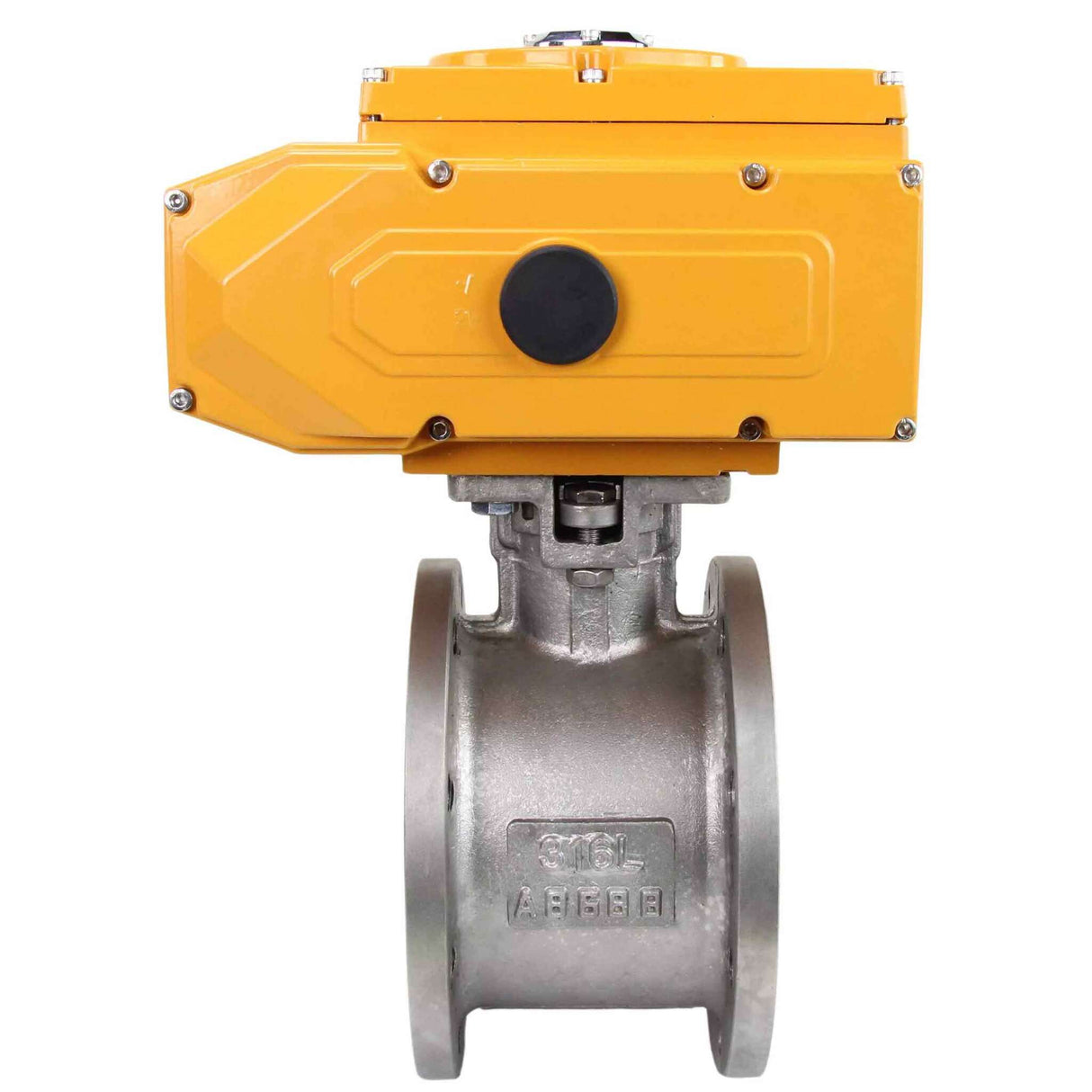 Stainless steel ball valve Elephant kchmfp-elephant-110/220v-4-20ma, body material - stainless steel AISI 316, ball material - stainless steel AISI 316, seal - PTFE, electric actuator operated