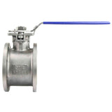 Stainless steel ball valve Elephant BV3232P-FP-Fb-ISO-H PN16, full port, compact flanged connection Class 150, with ISO 5211 mounting pad and handle