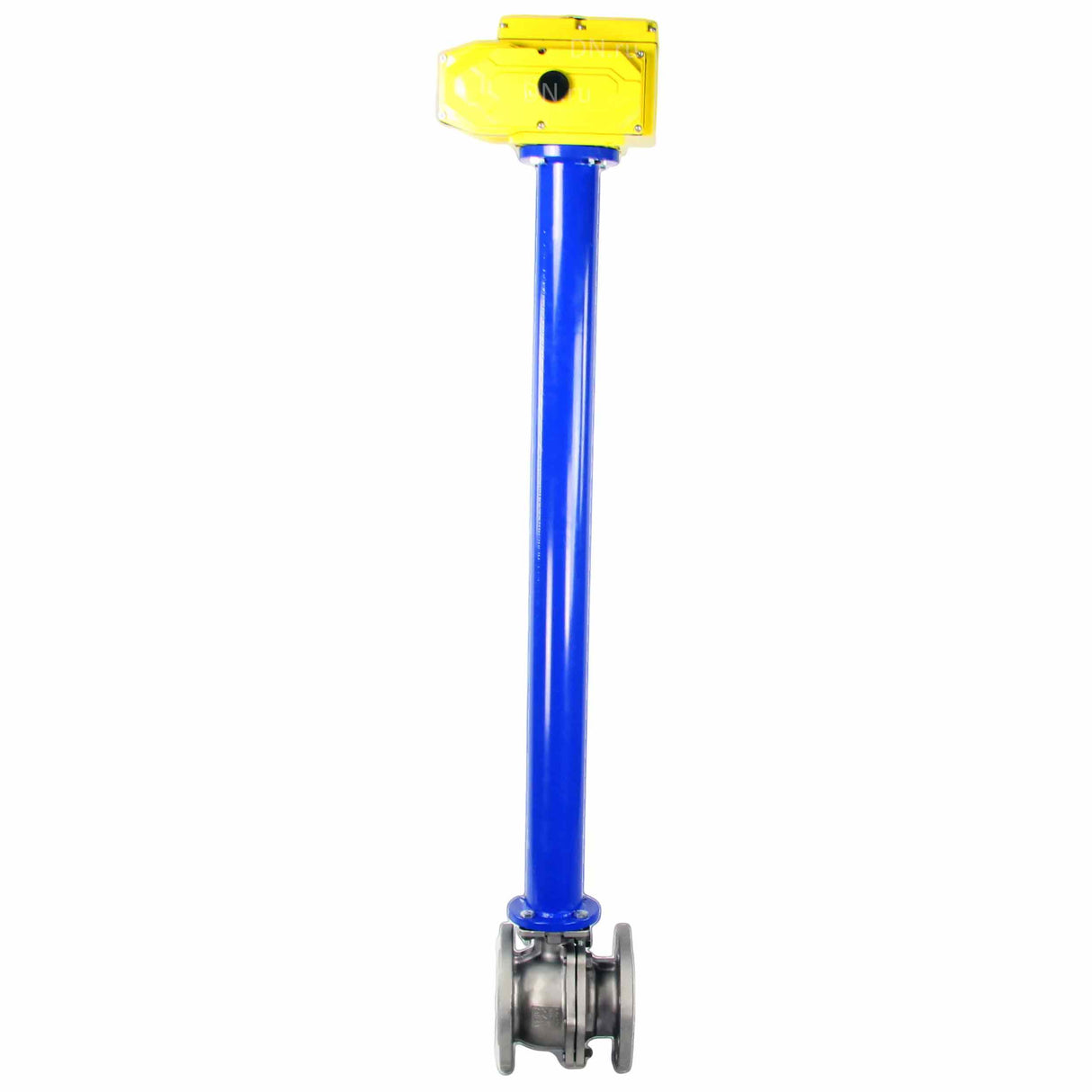 Stainless steel ball valve Elephant kchfp-ku-1500-24v, body material - stainless steel AISI 316, ball material - stainless steel AISI 316, seal - PTFE, electric actuator operated