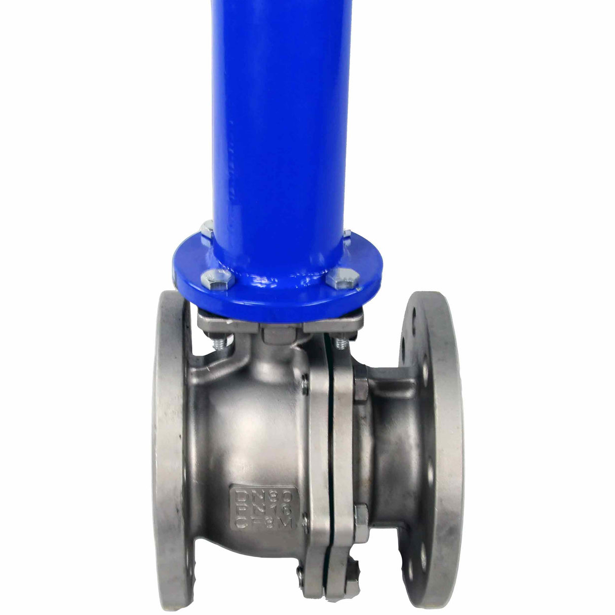 Stainless steel ball valve Elephant kchfp-ku-1500-24v, body material - stainless steel AISI 316, ball material - stainless steel AISI 316, seal - PTFE, electric actuator operated