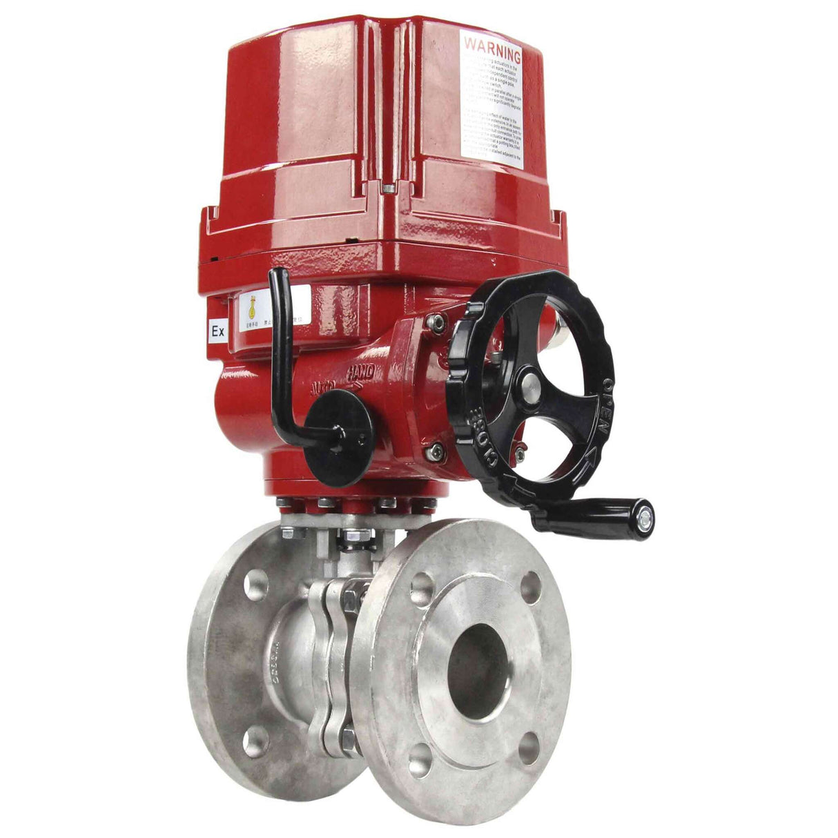 Stainless steel ball valve Elephant kchfp-elephant-ex-110/220v, body material - stainless steel AISI 316, ball material - stainless steel AISI 316, seal - PTFE, electric actuator operated