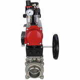 Stainless steel ball valve Elephant kshpp-316200-da-4m310-110/220-apl210n-hdm-bpv, body material - stainless steel AISI 316, ball material - stainless steel AISI 316, seal - PTFE, pneumatic actuator operated