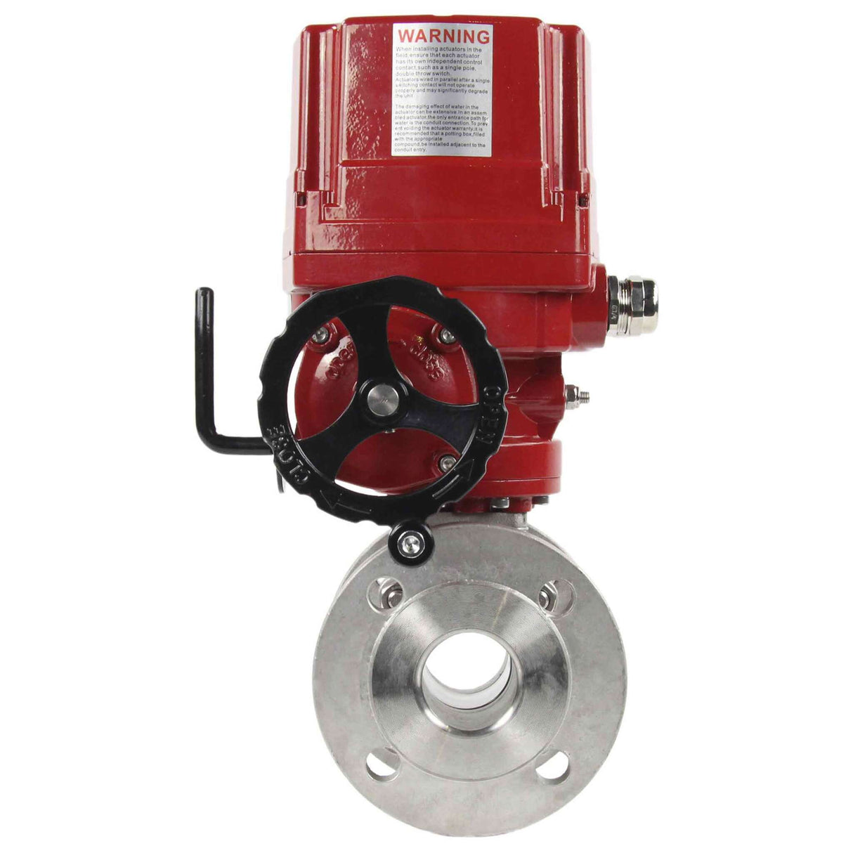 Stainless steel ball valve Elephant kchfp-elephant-ex-24v, body material - stainless steel AISI 316, ball material - stainless steel AISI 316, seal - PTFE, electric actuator operated