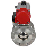 Stainless steel ball valve Elephant kchmfp-elephant-da-4m310-110/220v, body material - stainless steel AISI 316, ball material - stainless steel AISI 316, seal - PTFE, pneumatic actuator operated