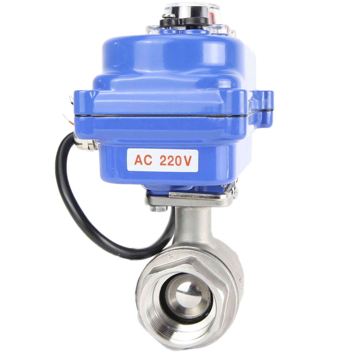 Stainless steel ball valve Elephant BVMP.316.230-ISO PSI914 SS316 threaded, quarter-turn electric actuator Elephant 003 blue 220 V