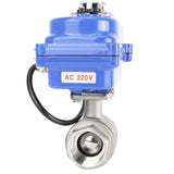 Stainless steel ball valve Elephant BVMP.316.230-ISO PSI914 SS316 threaded, quarter-turn electric actuator Elephant 003 blue 220 V