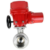 Stainless steel ball valve Elephant kchmp-elephant-ex-380v, body material - stainless steel AISI 316, ball material - stainless steel AISI 316, seal - PTFE, electric actuator operated