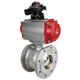 Stainless steel ball valve Elephant kchmfp-elephant-sa-4m310-110/220v-apl-210n, body material - stainless steel AISI 316, ball material - stainless steel AISI 316, seal - PTFE, pneumatic actuator operated