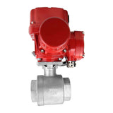 Stainless steel ball valve Elephant kchmp-elephant-ex-24v, body material - stainless steel AISI 316, ball material - stainless steel AISI 316, seal - PTFE, electric actuator operated