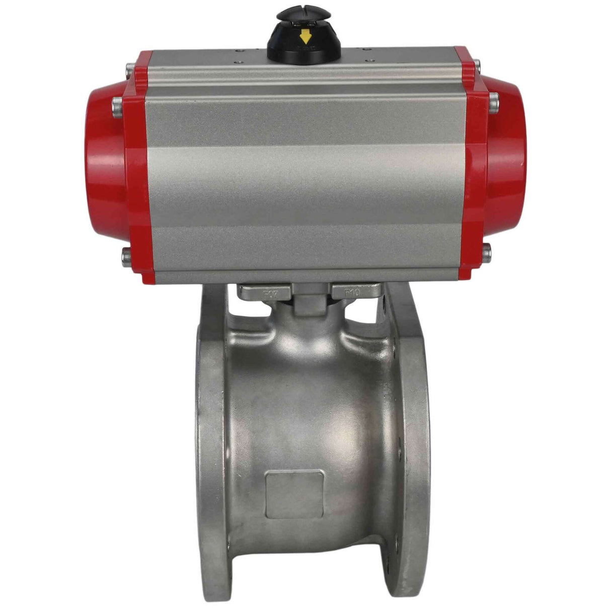 Stainless steel ball valve Elephant kchmfp-elephant-sa-4m310-24v, body material - stainless steel AISI 316, ball material - stainless steel AISI 316, seal - PTFE, pneumatic actuator operated