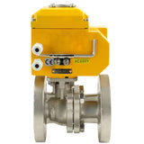 Stainless steel ball valve Elephant kchfp-elephant-110/220v, body material - stainless steel AISI 316, ball material - stainless steel AISI 316, seal - PTFE, electric actuator operated