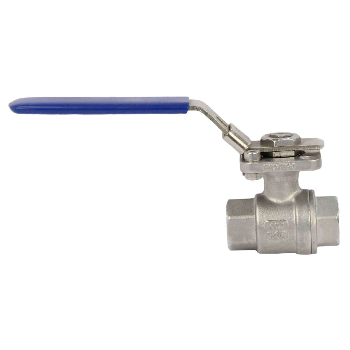 Stainless steel ball valve Elephant BV.T.Fp.316.230-ISO 986 psi, full port, Threaded NPT/BSP connection, with ISO 5211 mounting pad and handle