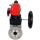 Stainless steel ball valve Elephant ksfpt-304-180-da-4m310-110/220v-hdm, body material - stainless steel AISI 304, ball material - stainless steel AISI 304, seal - PTFE, pneumatic actuator operated