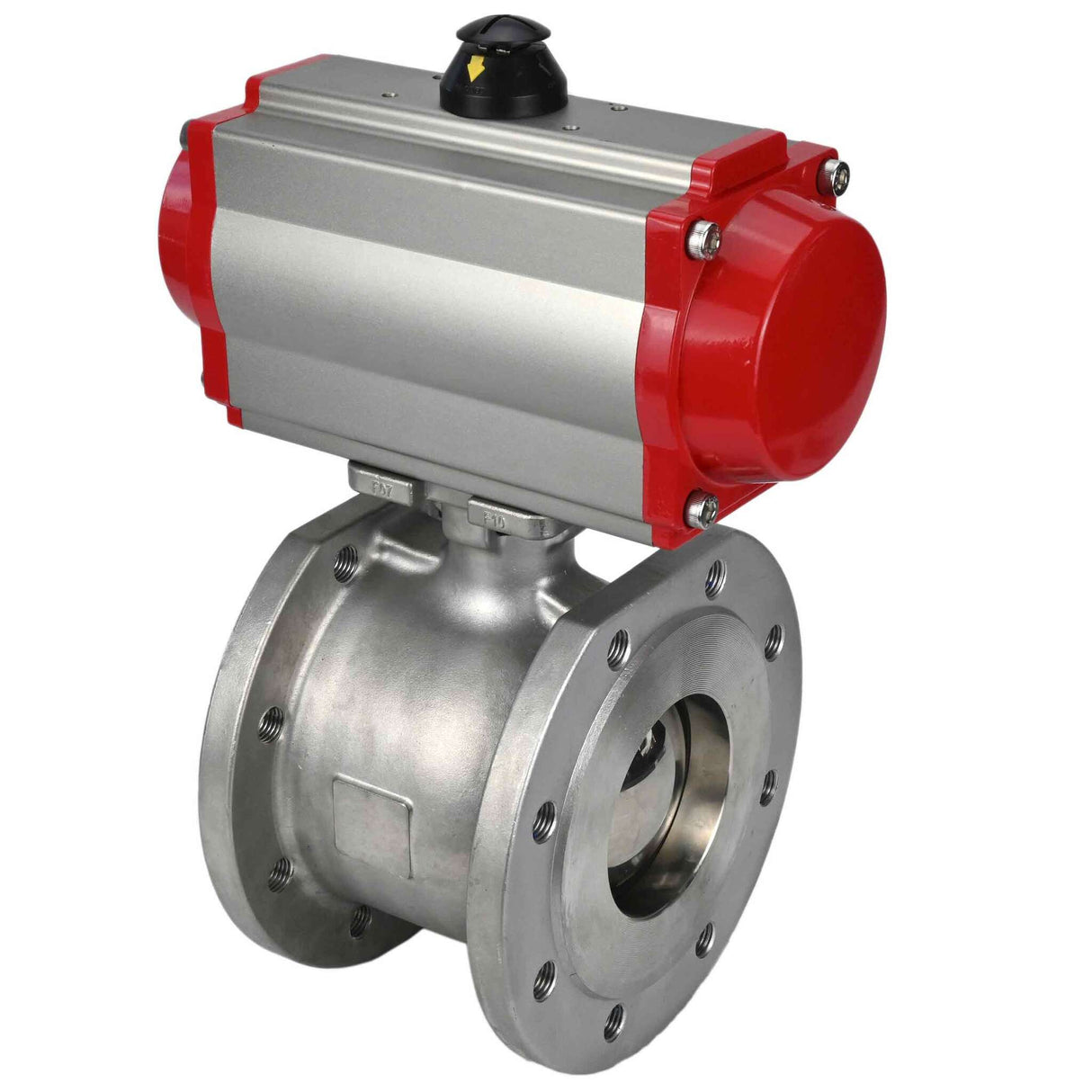 Stainless steel ball valve Elephant kchmfp-elephant-da-4m310-24v, body material - stainless steel AISI 316, ball material - stainless steel AISI 316, seal - PTFE, pneumatic actuator operated