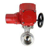 Stainless steel ball valve Elephant kchmp-elephant-ex-110/220v, body material - stainless steel AISI 316, ball material - stainless steel AISI 316, seal - PTFE, electric actuator operated