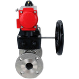 Stainless steel ball valve Elephant ksfpt-304-180-da-hdm, body material - stainless steel AISI 304, ball material - stainless steel AISI 304, seal - PTFE, pneumatic actuator operated