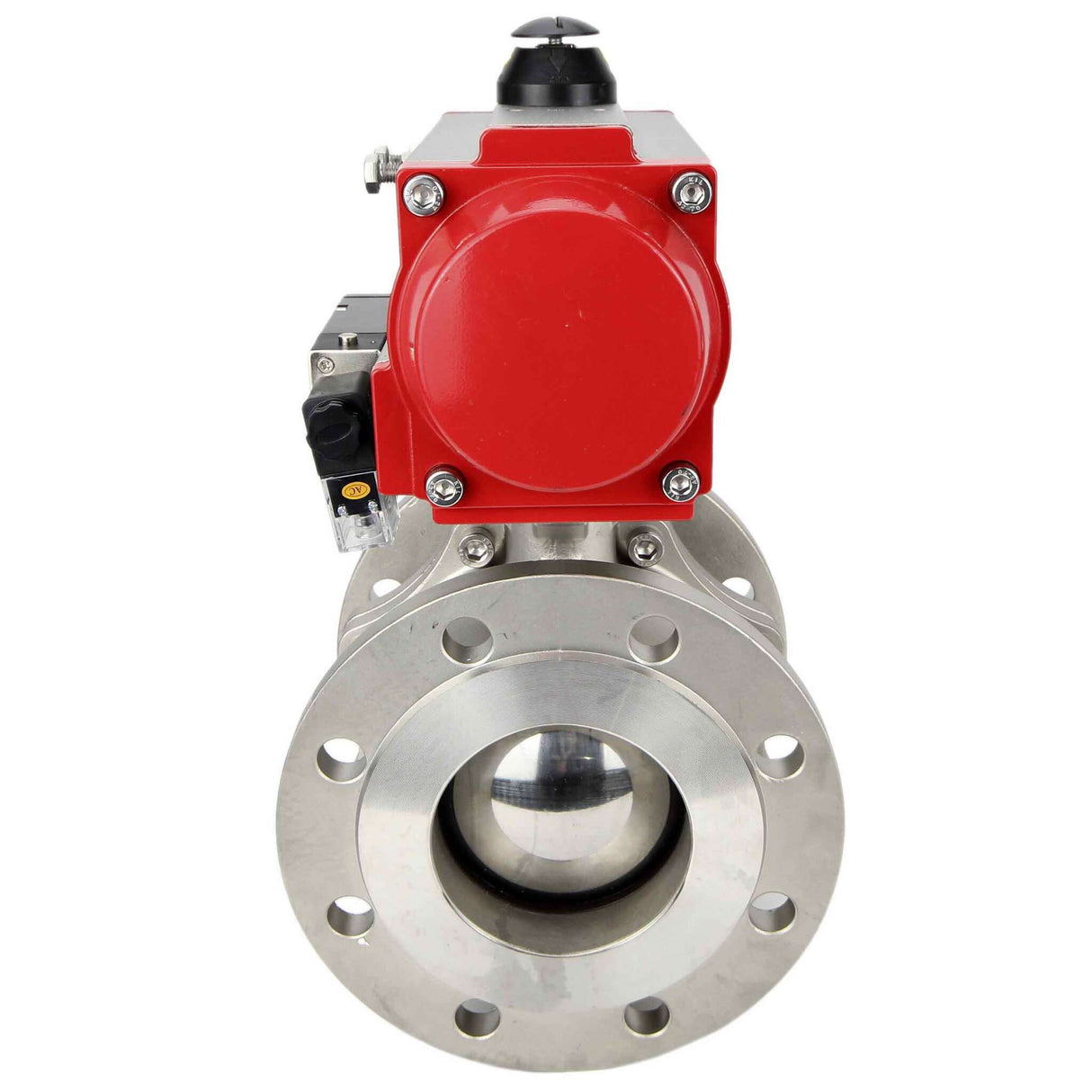 Stainless steel ball valve Elephant kchfp-elephant-sa-4m310-110/220v, body material - stainless steel AISI 316, ball material - stainless steel AISI 316, seal - PTFE, pneumatic actuator operated