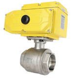 Stainless steel ball valve Elephant kshmp316-elephant-24, body material - stainless steel AISI 316, ball material - stainless steel AISI 316, seal - PTFE, electric actuator operated