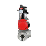 Stainless steel ball valve Elephant 3h-l-rpss316200mm-iso-pnevpr-sa-rasp-110/220v-bkv-bpv, body material - stainless steel AISI 316, ball material - stainless steel AISI 316, seal - PTFE, pneumatic actuator operated