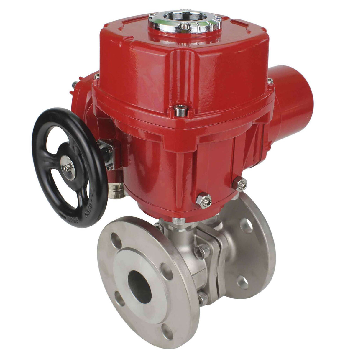 Stainless steel ball valve Elephant BVFP.316.200 16 bar body material - stainless steel AISI 316, flanged, full port, with quater-turn electric actuator Elephant QT-W (M) EX 220V