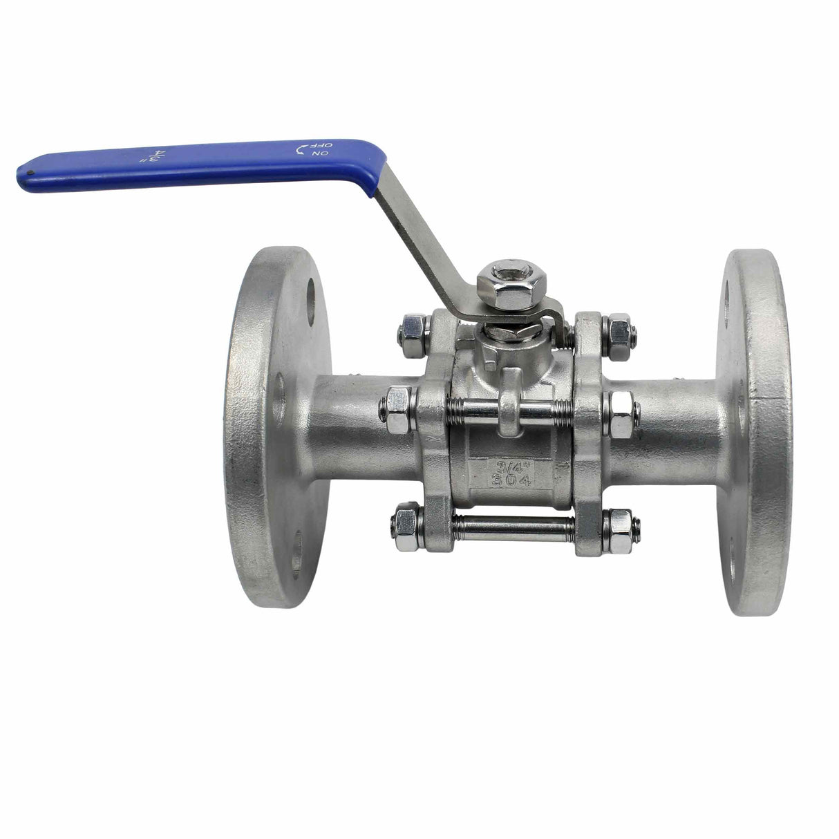 Stainless steel ball valve Elephant BV.F.Fp.T.304.180 580 psi, SS304, full port, flanged connection, with handle