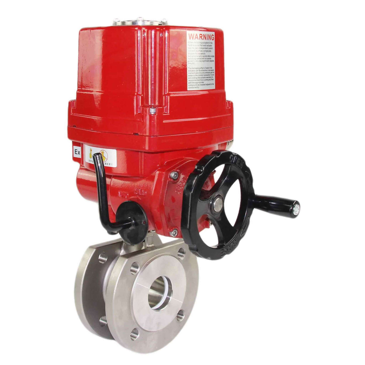 Stainless steel ball valve Elephant kchmfp-elephant-ex-380v, body material - stainless steel AISI 316, ball material - stainless steel AISI 316, seal - PTFE, electric actuator operated