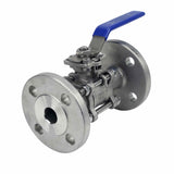 Stainless steel ball valve Elephant BV.F.Fp.T.ISO.304.180 580 psi, SS304, full port, flanged connection, with ISO 5211 mounting pad