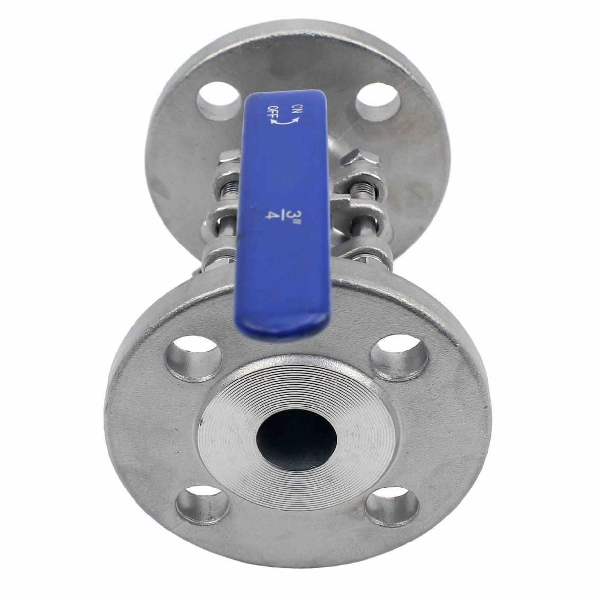 Stainless steel ball valve Elephant BV3131P(3pc)-FP-F-H SS304, full port, flanged connection, with handle