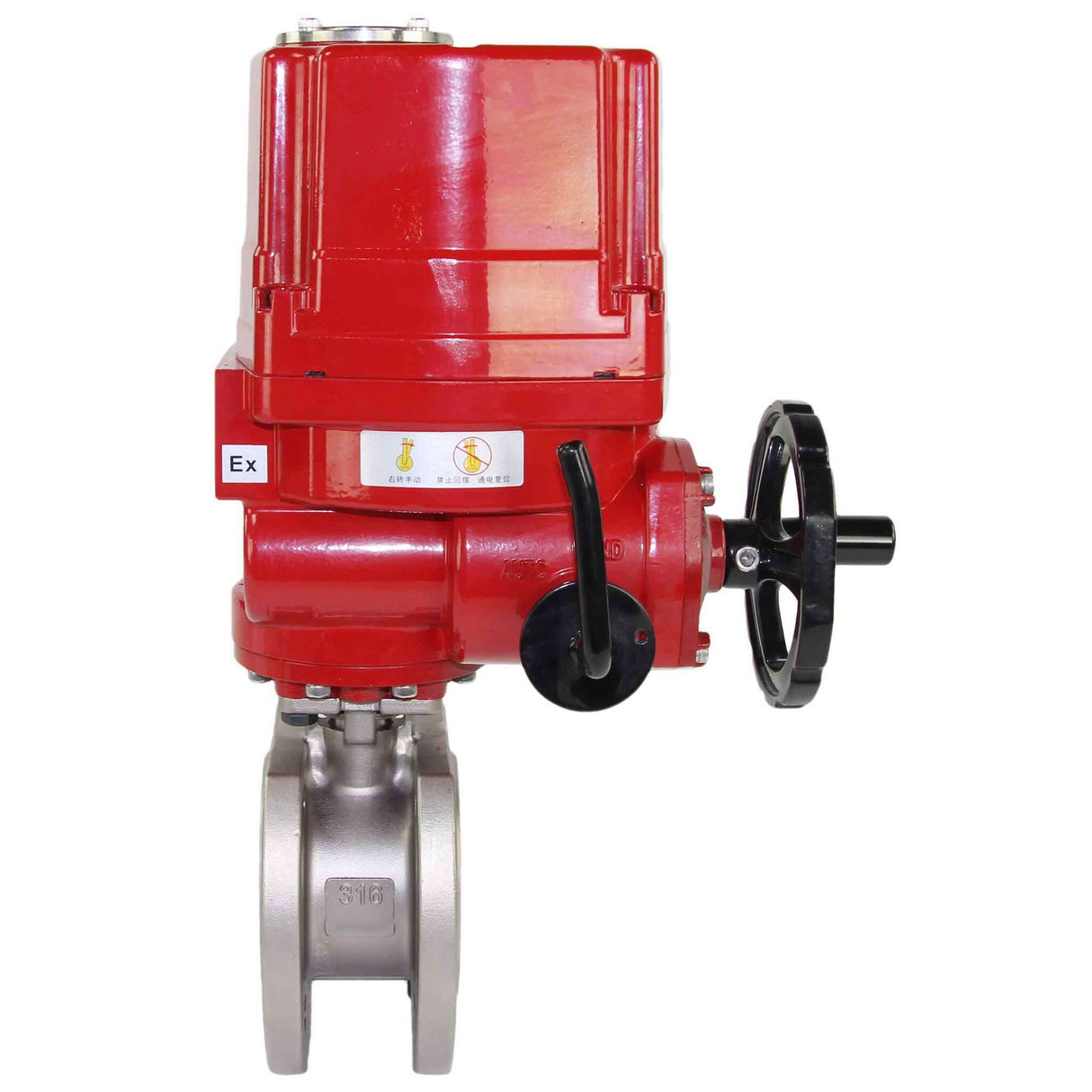 Stainless steel ball valve Elephant kchmfp-elephant-ex-110/220v, body material - stainless steel AISI 316, ball material - stainless steel AISI 316, seal - PTFE, electric actuator operated