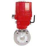 Stainless steel ball valve Elephant kchmfp-elephant-ex-24v, body material - stainless steel AISI 316, ball material - stainless steel AISI 316, seal - PTFE, electric actuator operated